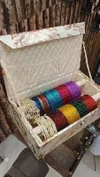 Kasmiri Ghungru Combo Box With Glass Bangles